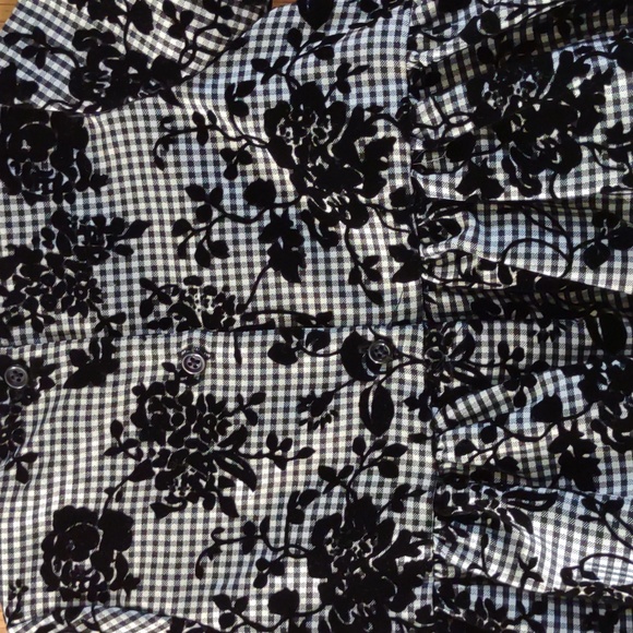 Marmellata Girls 4T fancy dress Gingham checked floral black red bow - Picture 5 of 7